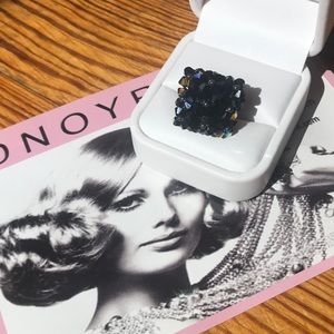 Alluring Authentic Swarovski Crystal Cocktail Ring